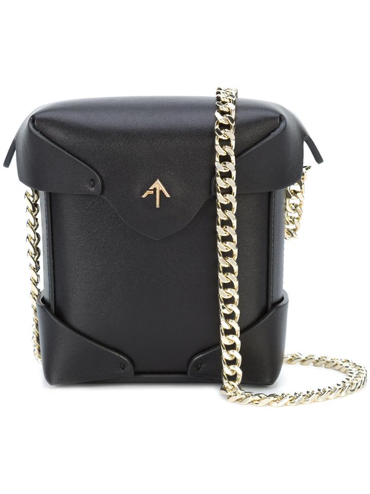 Manu Atelier Mini Pristine Cross Body Bag - Black