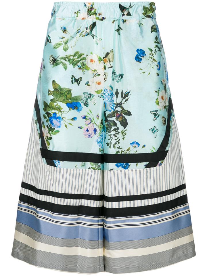 Astrid Andersen Printed Wide-leg Shorts - Multicolour