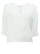 Chloé Batwing Sleeve Blouse, Women's, Size: 38, White, Silk