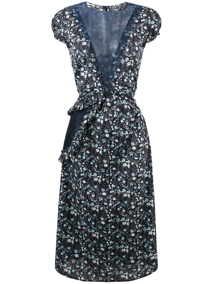 Delada Asymmetric Pocket Dress - Blue