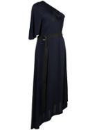 Yigal Azrouel One-shoulder Matte Dress - Blue