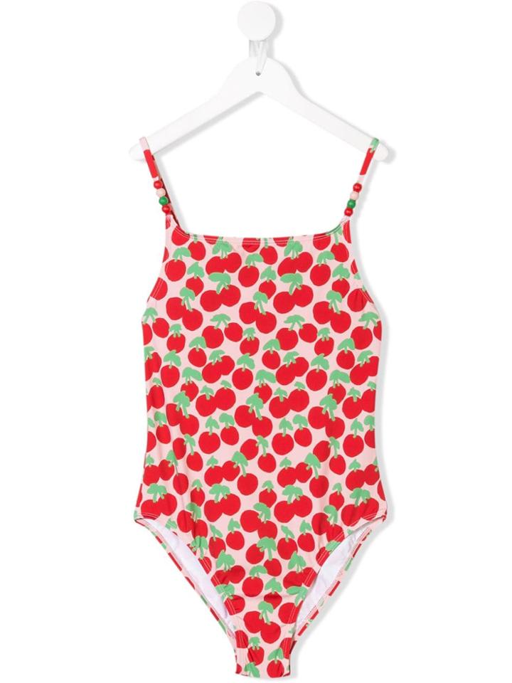 Stella Mccartney Kids Cherry Print Swimsuit - Pink