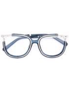 Chloé - Metal Rim Glasses - Women - Acetate/metal (other) - One Size, Blue, Acetate/metal (other)