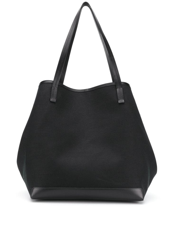 The Row Cotton Tote Bag - Black