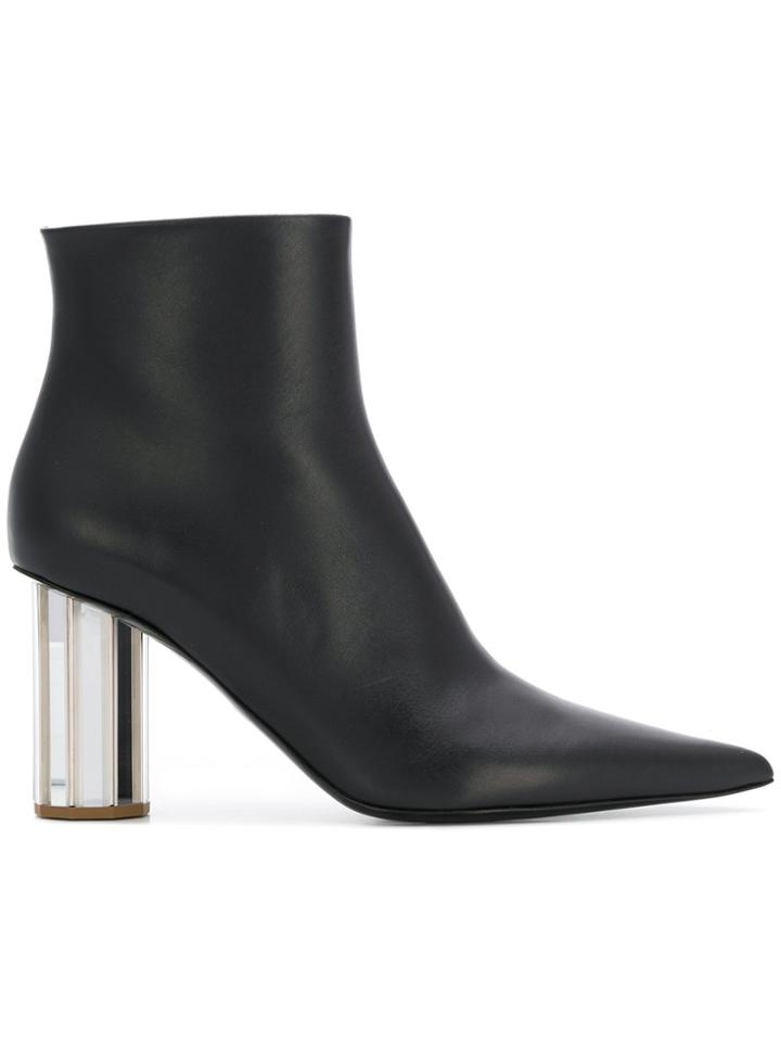 Proenza Schouler Metallic Heel Boots - Black
