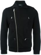 Diesel Biker Jacket, Men's, Size: Large, Black, Cotton/polyester
