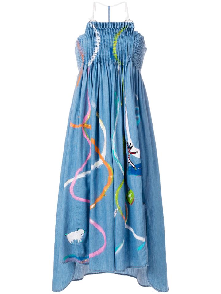 Tsumori Chisato Sleeveless Denim Dress - Blue