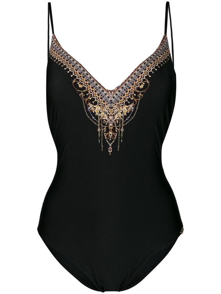 Camilla Tie Back Swimsuit - Black