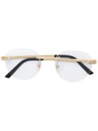 Cartier Rimless Round Shaped Glasses - Gold