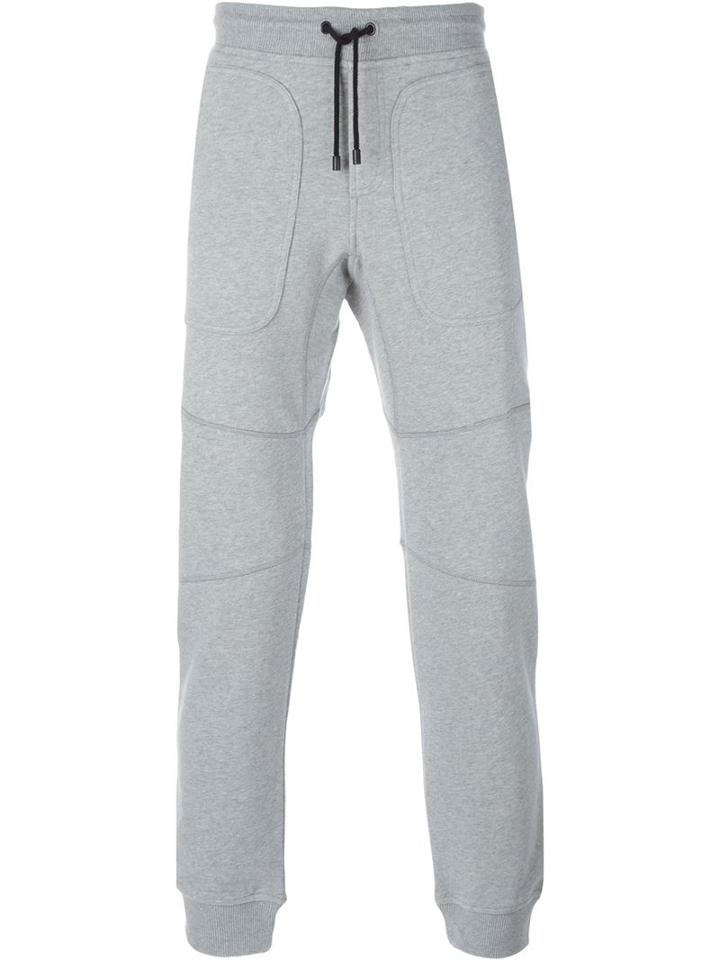Belstaff Gathered Ankle Track Pants, Men's, Size: Medium, Grey, Cotton
