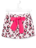 Msgm Kids Leopard Print Shorts, Girl's, Size: 14 Yrs, Pink/purple