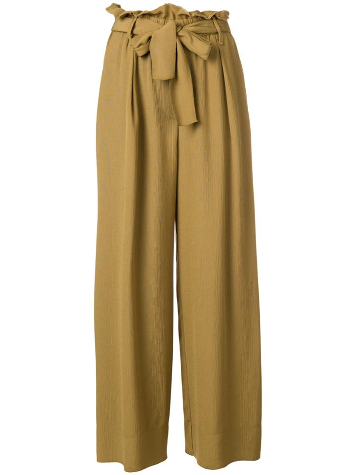 Forte Forte Tie Waist Culottes - Green