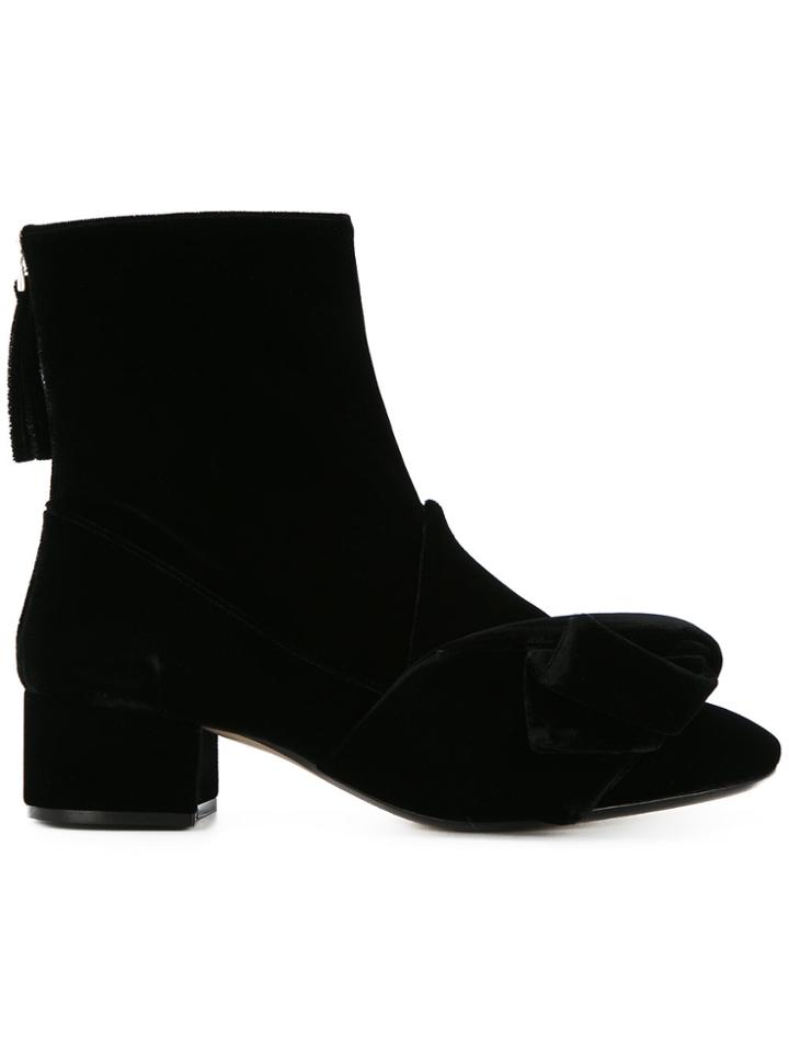 No21 Velvet Ankle Boots - Black