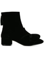 No21 Velvet Ankle Boots - Black
