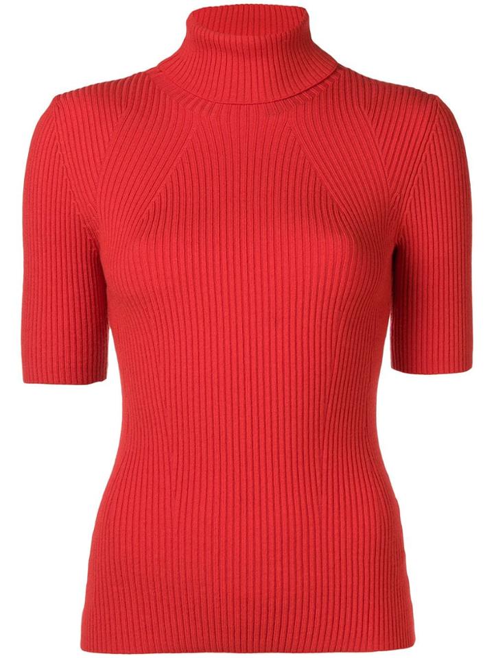 3.1 Phillip Lim Turtle Neck Jumper - Red