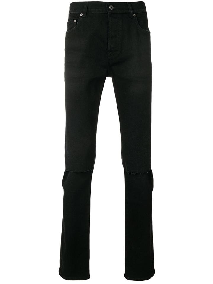 Valentino Stitch Detailed Skinny Jeans - Black
