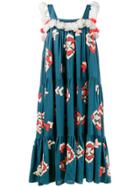 All Things Mochi Tassa Tiered Dress - Blue