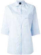 Aspesi 3/4 Sleeves Shirt, Women's, Size: Medium, Blue, Cotton