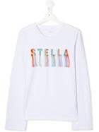 Stella Mccartney Kids Teen Fringed Logo T-shirt - White
