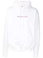 F.a.m.t. 'don't Ask Don't Tell' Printed Hoodie - White