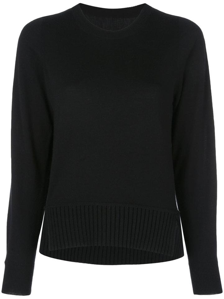 Proenza Schouler Merino Crewneck Top - Black