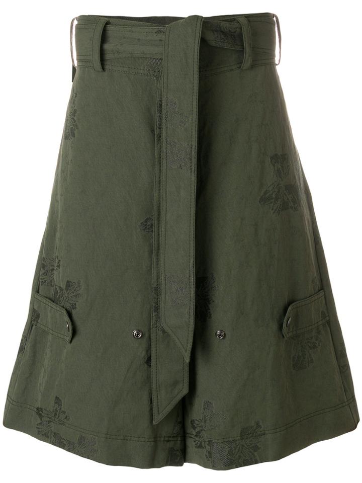 Damir Doma Jacquard Cargo Shorts - Green