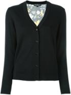 Salvatore Ferragamo Classic Cardigan, Women's, Size: Medium, Black, Silk/virgin Wool