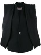 Rick Owens - Panelled Vest - Women - Silk/linen/flax/cupro - 38, Women's, Black, Silk/linen/flax/cupro