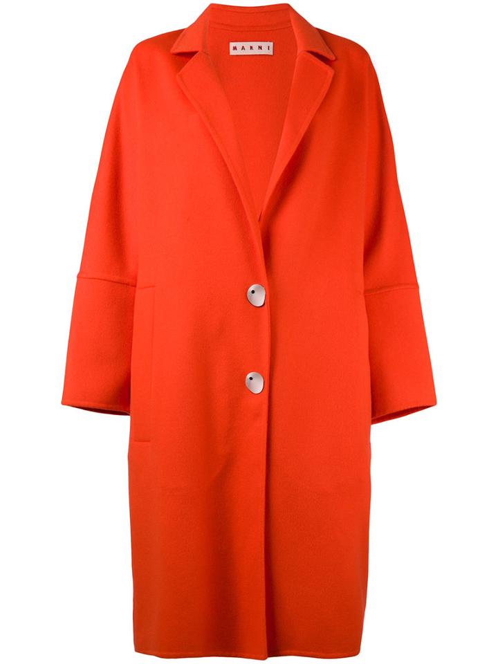 Marni - Classic Coat - Women - Cashmere/alpaca/virgin Wool - 42, Red, Cashmere/alpaca/virgin Wool
