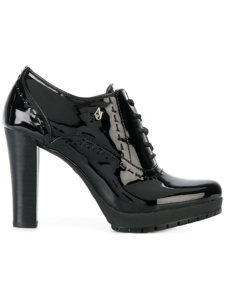 Armani Jeans Lace-up Boots - Black