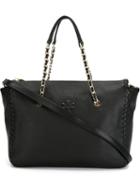 Tory Burch Marion Tote, Women's, Black, Leather