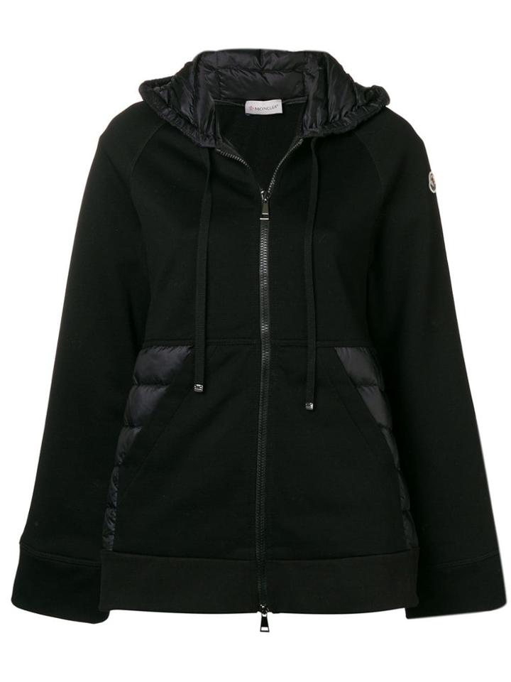 Moncler Puffer Hoodie Jacket - Black