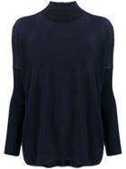 Gentry Portofino Cashmere Turtleneck Jumper - Blue