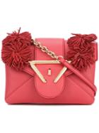 Sara Battaglia Roxy Crossbody Bag, Women's, Red, Calf Leather/polyester