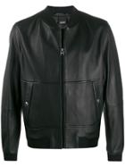 Boss Hugo Boss Fitted Long Sleeve Bomber Jacket - Black