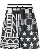 Nike Logo Pattern Shorts - Black