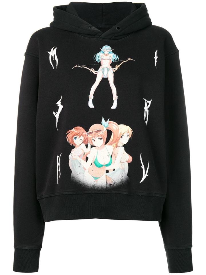 Misbhv Graphic Print Hoodie - Black