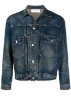 John Elliott Faded Denim Jacket - Blue