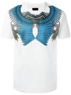 Les Hommes Geometric Chest Print T-shirt, Men's, Size: Small, White, Cotton