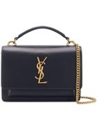 Saint Laurent Sunset Crossbody Bag - Blue