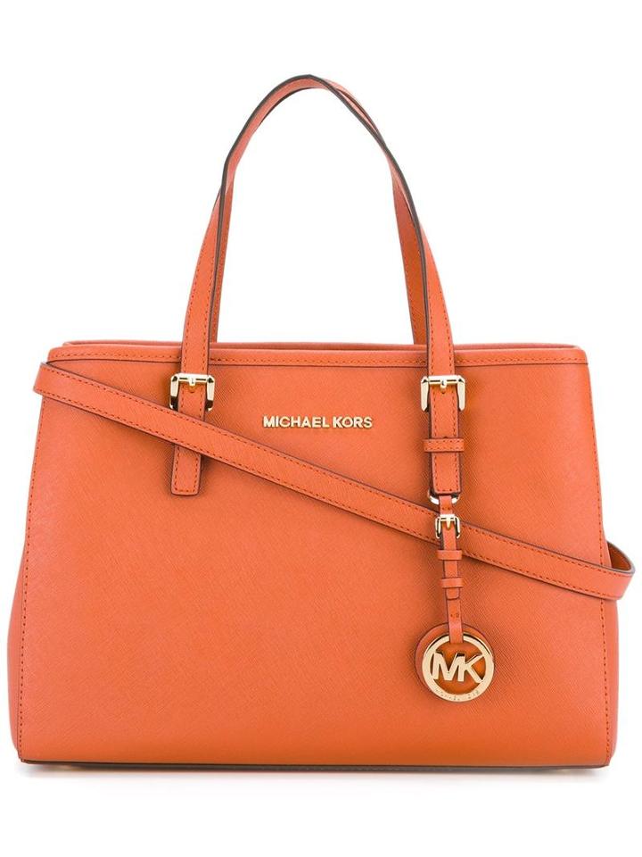 Michael Michael Kors - Jet Set Tote - Women - Leather - One Size, Women's, Yellow/orange, Leather