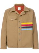 The Silted Company Striped Shirt Jacket - Nude & Neutrals