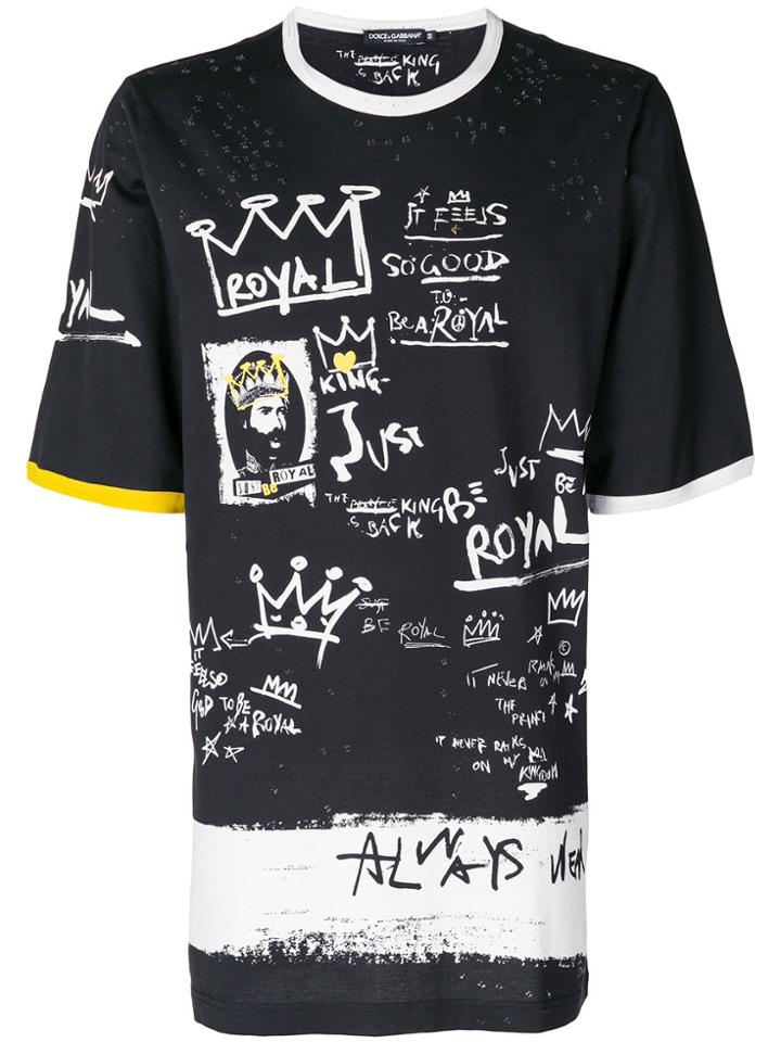 Dolce & Gabbana Printed T-shirt - Black