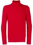 La Fileria For D'aniello Ribbed Turtleneck Jumper - Red