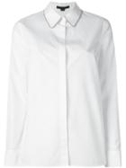 Alexander Wang Ballchain Beaded Trim Collar Shirt, Women's, Size: 6, White, Cotton