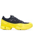 Adidas By Raf Simons Yellow And Navy Ozweego Leather Sneakers - Black