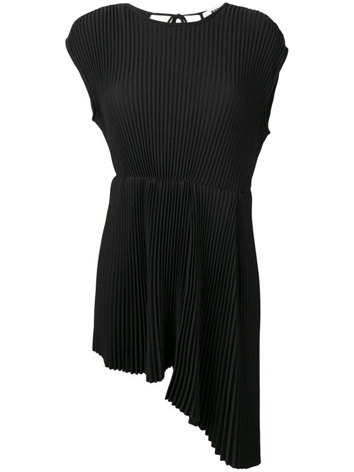 Msgm Micro Pleated Top - Black