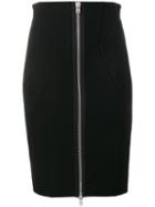 Givenchy Zipped Bodycon Skirt, Women's, Size: 40, Black, Viscose/polyamide/spandex/elastane/silk
