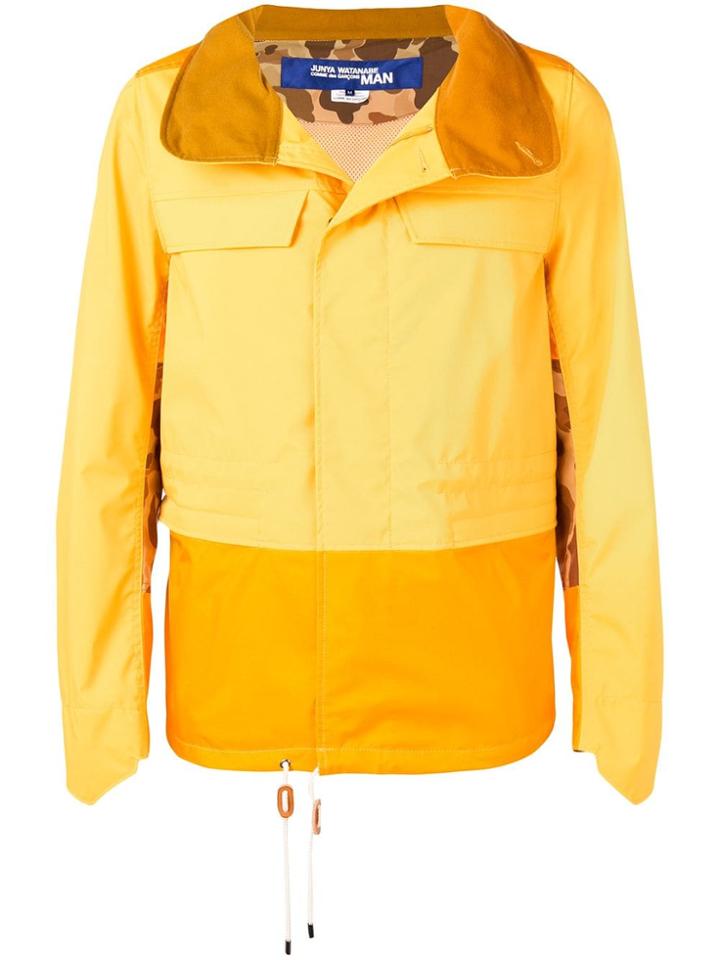 Junya Watanabe Man Hooded Waterproof Jacket - Yellow