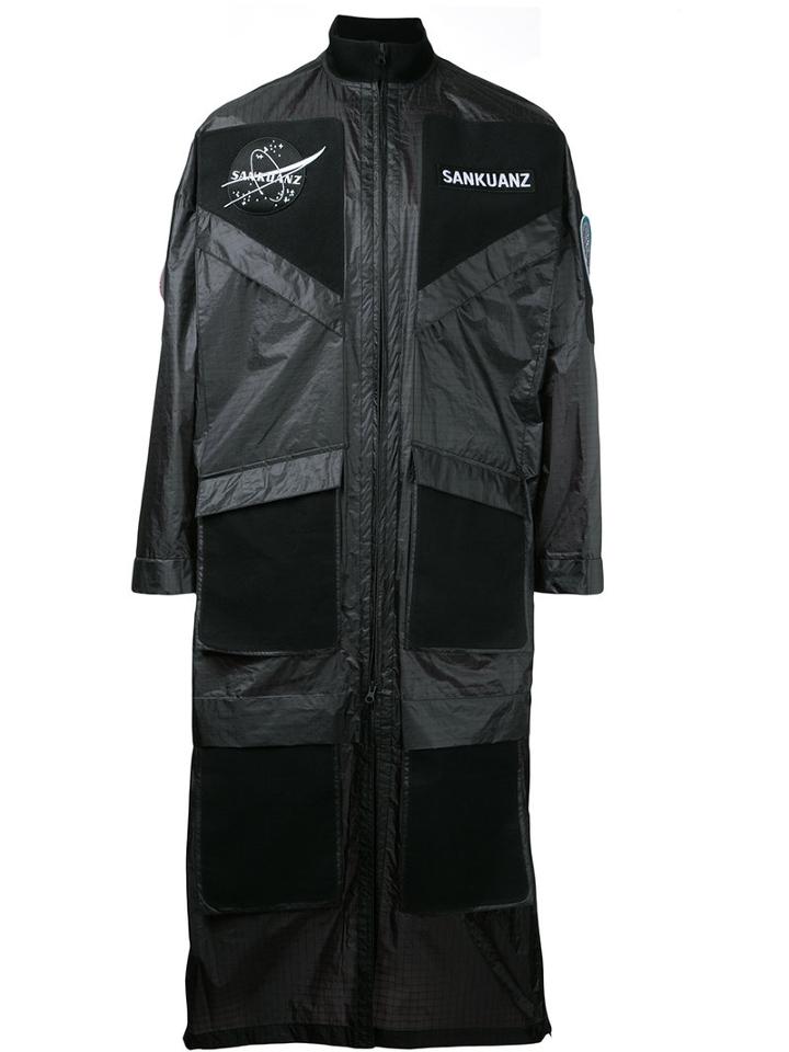 Sankuanz - Patch Pocket Coat - Men - Polyamide - M, Black, Polyamide